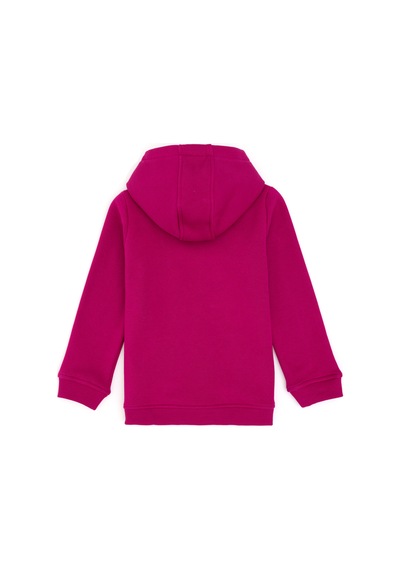 U.S. Polo Assn. Kız Çocuk Fuşya Kapüşonlu Basic Sweatshirt 50296388-VR023