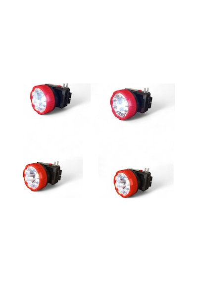 Ultra Güçlü 1w 8led Düşük 10 Yüksek 5 Saate Kadar Çalışma Süreli Kafa Lambası Kırmızı