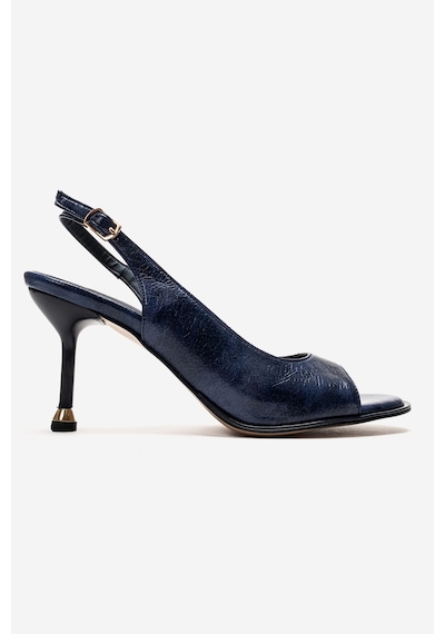 Luvishoes Iselın Lacivert Kadın İnce Topuklu Ayakkabı Lacivert