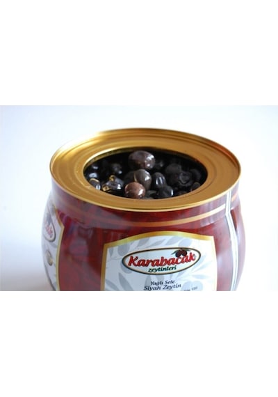 Karabacak Siyah Zeytin Mega Boy 2 Kg Teneke