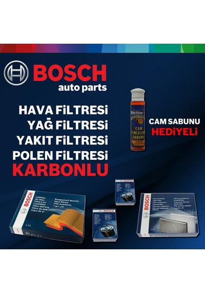 Toyota Yaris 1.4 D4D Bosch  Filtre Bakım Seti 2007-2011 (495584665)