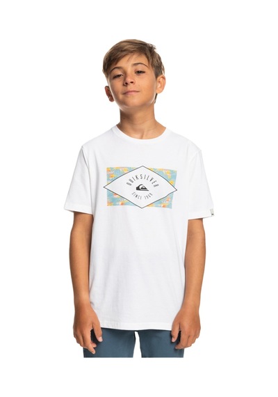 Quiksilver Circled Line Erkek Çocuk Tişört Beyaz