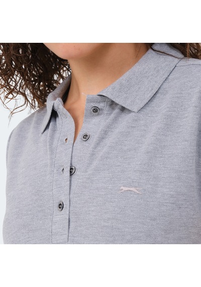 Slazenger VERA I Kadın Polo Yaka Gri Tişört
