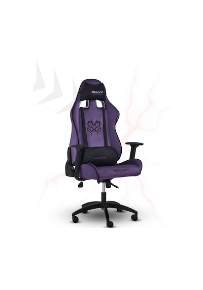 Rio Plus Balerion Terletmez Kadife Kumaş Mor Gaming Oyuncu Koltuğu -1 Mor