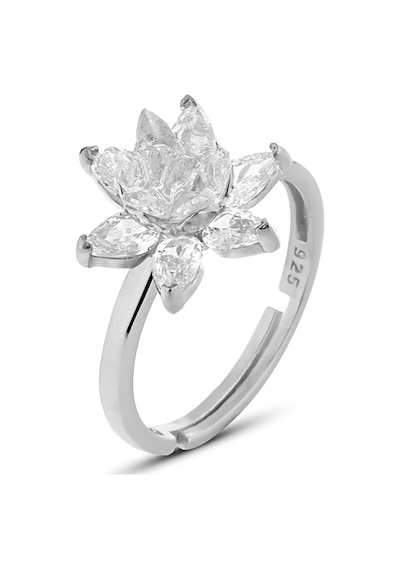 Zanaatsilver 925 Ayar Gümüş Lotus Nilüfer Çiçeği Yüzük