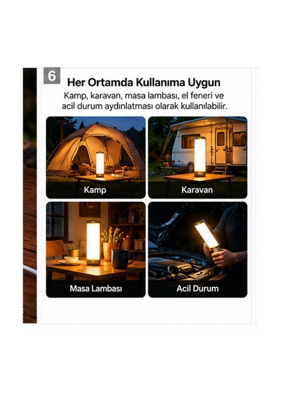 Klarus Cl2 Pro 4 Kollu Katlanabilir Kamp Lambası Beyaz