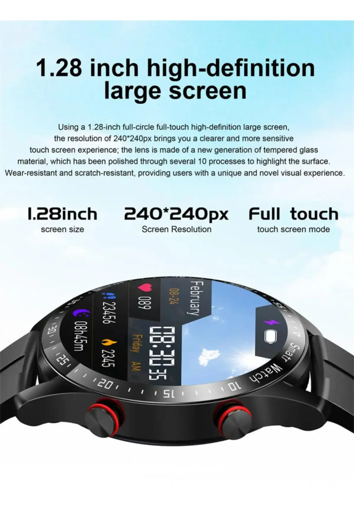 Hiwatch HW20 1.28" Amoled Sporcu Akıllı Saat (İthalatçı Garantili)