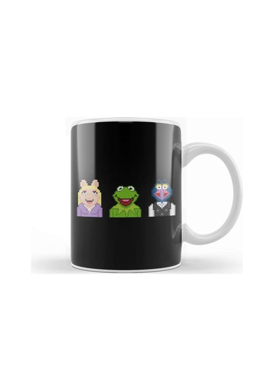 The Muppet Kermit Miss Piggy And Gonzo The Muppets Pixel Kupa Bardak Porselen Karışık