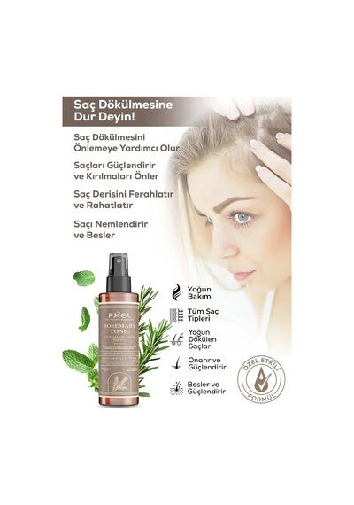 Saç Dökülmesine Karşı Şampuan, Maske Ve Biberiye Toniği Seti Kafein, Biotin Ve Bitkisel Protein Destekli Güçlendirici Bakım İncelen Saçlar İçin 400ml + 300ml + 150ml