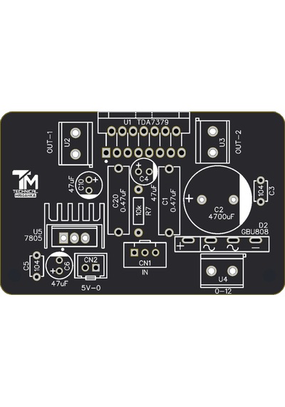 38 38 Watt Stereo Çift Kanal Amfi Devresi Tda7379