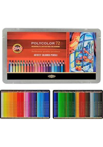 Koh-I-Noor Polycolor Kuru Boya Kalemi 72Li Set  3827
