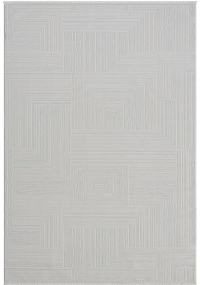 Çam Halı Gusto 902 Beyaz Seyran Halı Modern Desen Makine Halısı