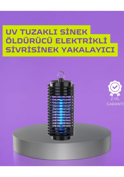 Kapalı Ve Açık Alanlarda Etkili Elektrikli Sivrisinek Katili - Uv Işıklı Tuzak