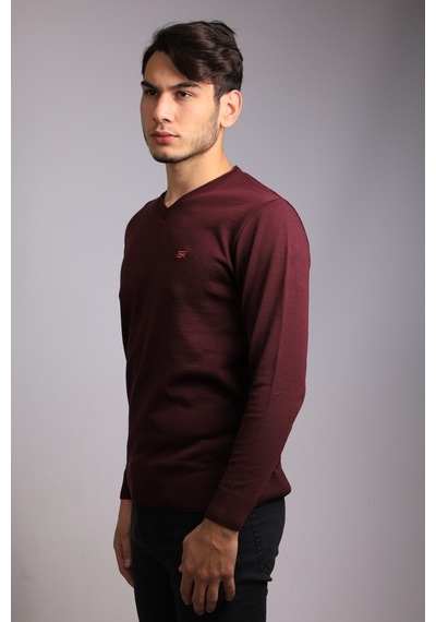 Bearraybon Erkek Triko Kazak Bordo (504887248) Bordo