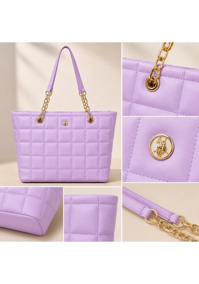 Us Polo Assn U.s. Polo Assn. Kadın Kapitone Omuz Çantası Us24159 Eflatun
