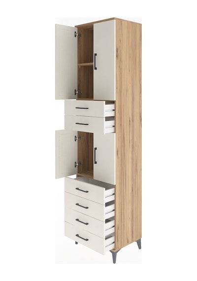 Hyperion Dolap 3 Raflı 6 Çekmeceli 4 Kapaklı 60x44x243 Çam-ay... Çam Hyperion Dolap 3 Raflı 6 Çekmeceli 4 Kapaklı 60x44x243 Çam-ay... Çam