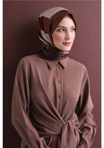 Armine Saf İpek Twill Eşarp 9610d 83 Petrol Yeşili