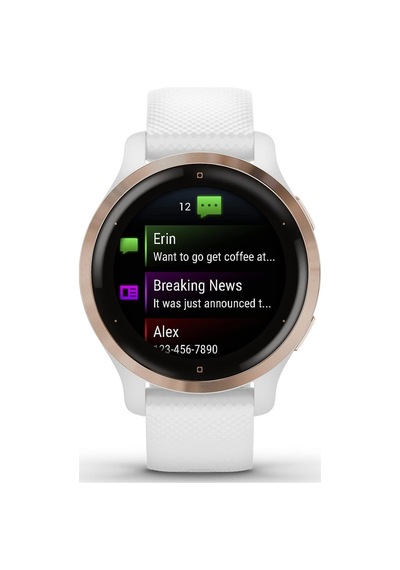 Garmin Venu 2s Gps Akıllı Saat Küçük Boy, Gelişmiş Sağlık Izleme, Rose Gold Çerçeveli Akıllı Saatler Beyaz
