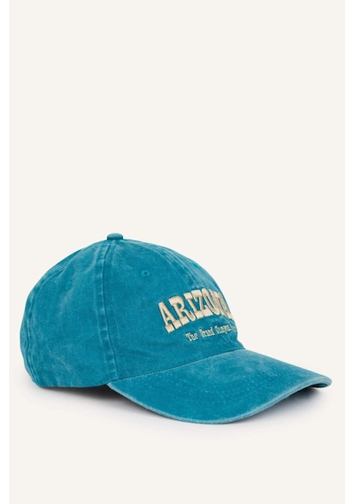 Defacto Erkek İşlemeli Pamuklu Cap Yeşil Şapka H5649ax26wngn756 Yeşil-gn756