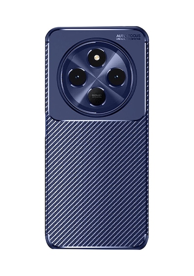 Redmi 14c Kılıf Auto Focus Karbon Kapak - Lacivert Bz8683140815356