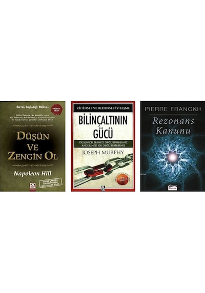 Dusun Ve Zengın Ol + Bılıncaltının Gucu + Rezonans Kanunu 3 Set