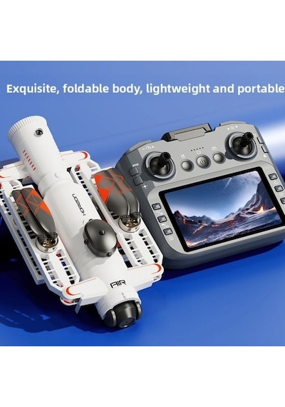 Ae22 Gps Destekli Hd Kameralı Katlanabilir Drone Brushless Motor, Wi-fi Canlı Görüntü, 360 Dönüşlü Drone-1693