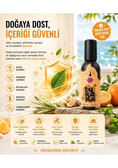 Tuvalet Kokusu, Gider Koku Önleyici, Kötü Koku Giderici Sprey 150 Ml Exotic