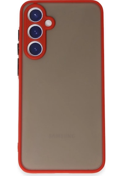 Newface - 174 - Samsung Galaxy S23 Kılıf Montreal Silikon Kapak - Edntrend - - Kırmızı