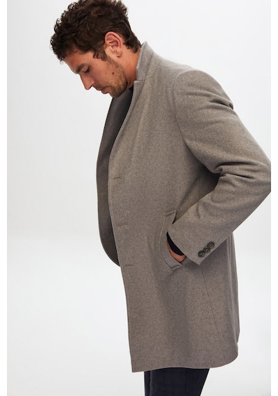 D's Damat Ds Damat Regular Fit Gri Kaşe Kaban 5HF08ORT10000 Gri