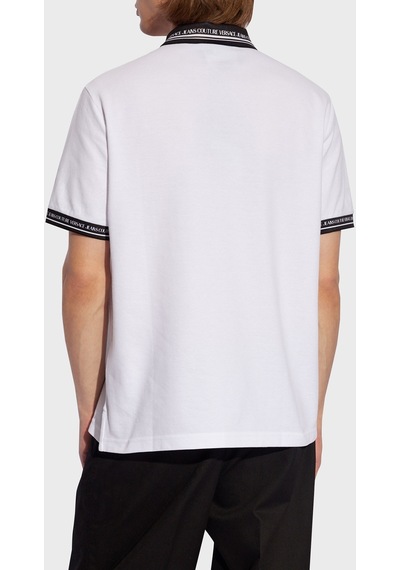 Versace Jeans Couture Erkek Polo Yaka T Shirt 76gagt09 Cj01t 003 Beyaz