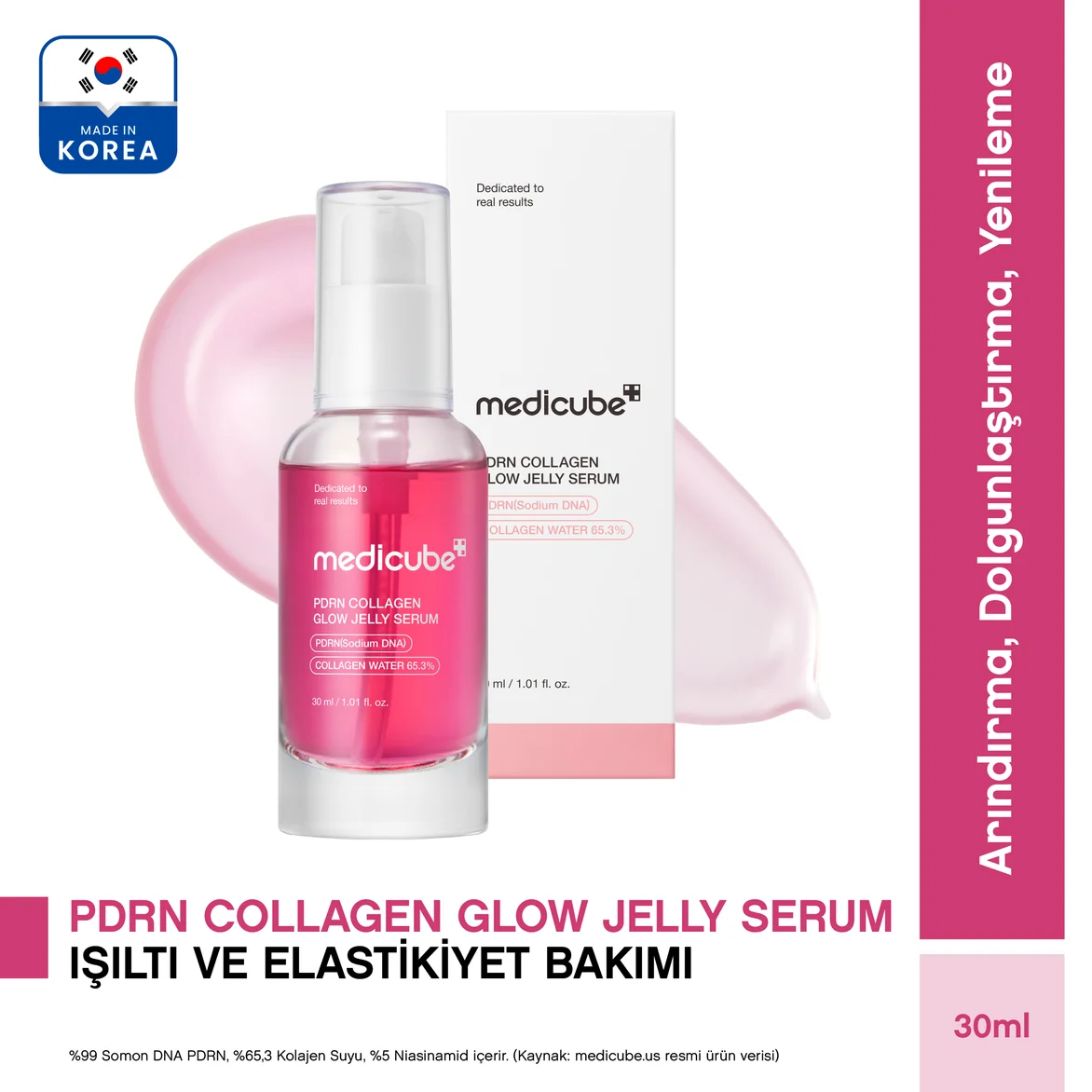 Pdrn Collagen Glow Jelly Serum 30ml Kolajen Parlatıcı Jel Serum