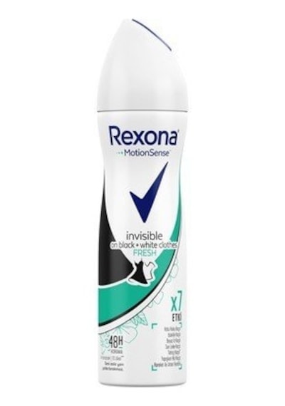 Rexona Motion Sense İnvisible Balck + White Fresh Kadın Sprey Deodorant 150 ML