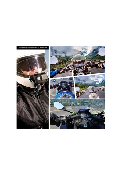Honorall Tam Yüz Kask Çene Dağı Çene Tutucu Motosiklet Kask Kayışıhero İçin 7/6/5/4/3 Sjcam Sj5000 / 6000/7000o Diğer