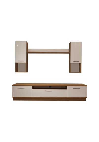 Decoraktiv Trendstyle 5da Mdf Tv Ünitesi Tv Sehpası - Ceviz Beyaz Ahşap - Beyaz