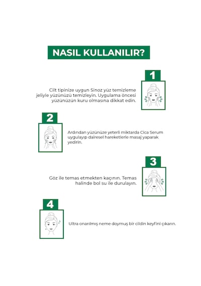 Sinoz Pure Cica Ultra Onarıcı ve Besleyici Bakım Serumu 30 ML