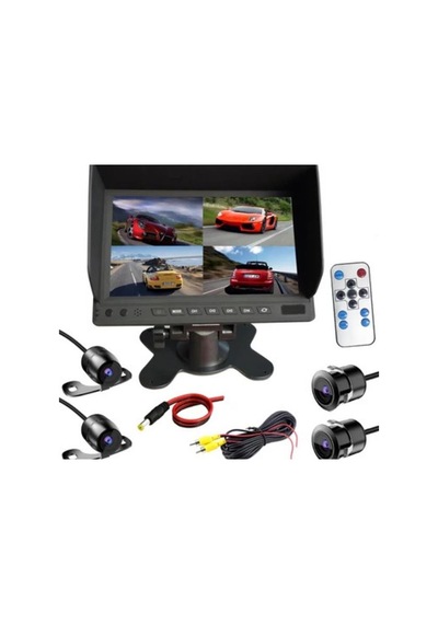 Twogo Go-3344 Full Hd Okul Taşıt Seti 4 Kamera Ve 1 Monitör