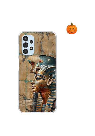 Samsung Galaxy A13 Uyumlu Şeffaf Kılıf Antik Mısır 6 Tasarımlı