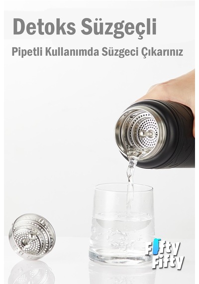 Tkk 500 Ml Çelik Termos Çift Kullanım Pipetli/rahat İçim -12/24 Sıcak-soğuk- Yalıtım -2022500ml 001