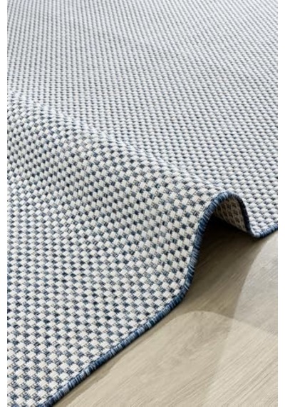 Fresco Ekru Lacivet İskandinav Jüt Yıkanabilir Halı Kilim Balkon Teras Salon Koridor Halısı 20521b, 100 X 200