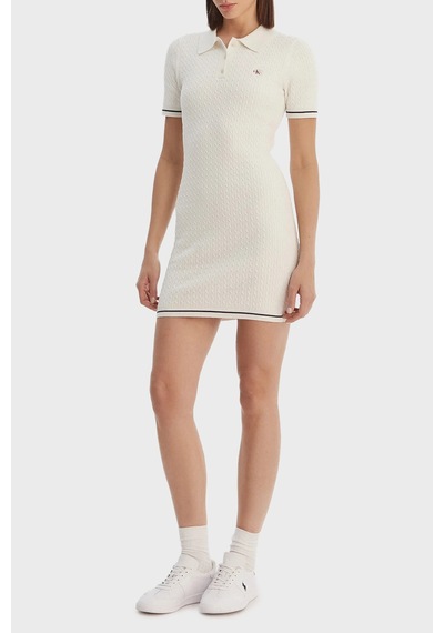 Calvin Klein Bayan Elbise Lv047f323g Yas Beyaz BEYAZ