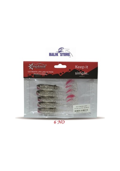 3571 Taıfun Soft Serisi 10 Cm 5 Li Paket Silikom Yem