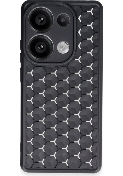 Note 13 Pro 5g Kılıf Petek Silikon Kapak - Siyah