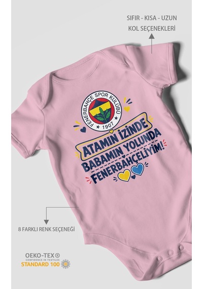Morivokids Babaya Özel Kısa Kollu Bebek Body %100 Pamuk Zbn275-kk Koyu Pembe