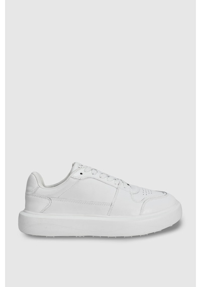 Lufian Mateas Erkek Deri Sneaker Ayakkabı Beyaz Beyaz 112230251100500 Beyaz