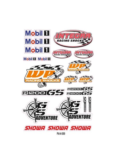 Sponsormotul Motorsiklet Sticker Seti 01