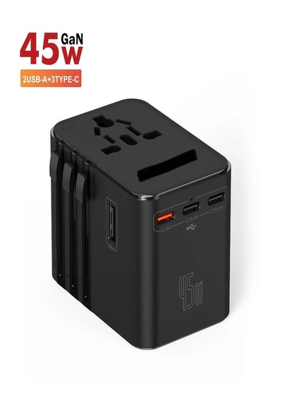 Fc-22 45w Global Seyahat Şarj Aleti - 2 Usb-a, 3 Type-c, 1 Ac Pri