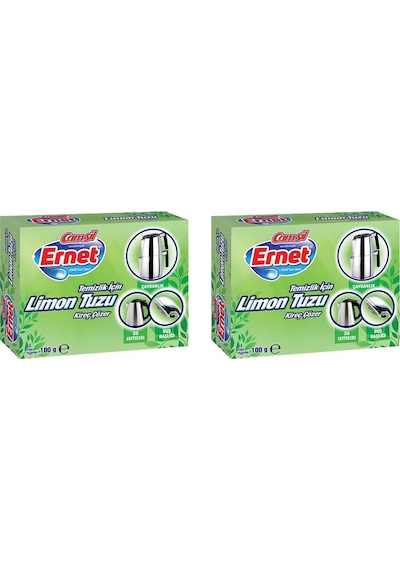Ernet Temizlik İçin Limon Tuzu 2 X 100 G 2'li Set