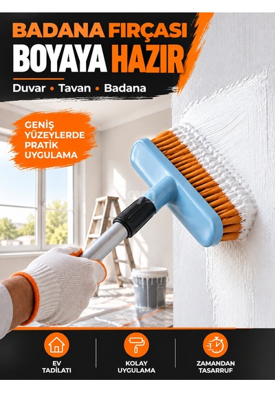 Badana Fırçası Duvar Ve Tavan Boyama Fırçası Plastik Ve Su Bazlı Boya İçin