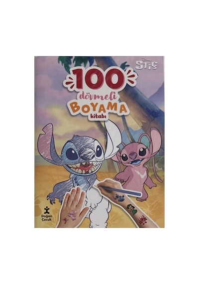 Disney Stitch - 100 Dövmeli Boyama Kitabı Doğan Çocuk