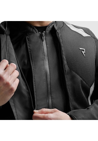 Rebelhorn Jax 75064 Yazlık Fileli Motosiklet Montu Gri - Siyah
